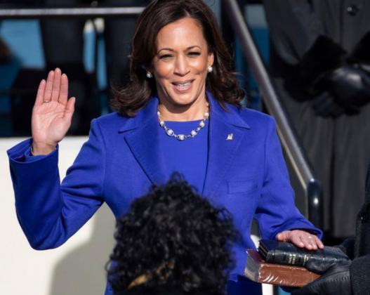 Below: In 2021, the United States inaugurated its oldest ever President in Joe Biden. Kamala Harris became America's first female, first African-American, and first Asian-American Vice President.