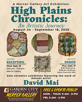 GCCC Mercer Gallery to Host Ceramics Exhibition by David Mai