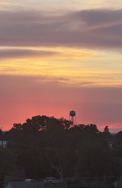 Opening night sunset from the top of the Ferris Wheel. Photo by Adriana Evans. Thank you, Adriana!