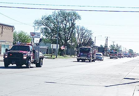 Fire Departments Statewide Pay Tribute to Fallen Greeley County Firefighter Levi Evans