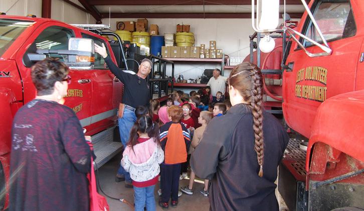 Kindergarteners visit LVFD for Fire Safety Week