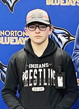 Tayson Guerra, 106 pounds, 4th place. Photo by Brilee Seaton
