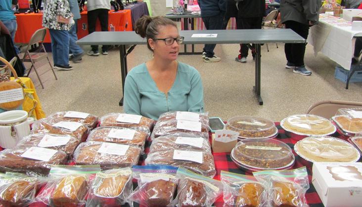 Laura Bartel of Duhhs Baked Goods offered a variety of delicious-looking baked goods.
