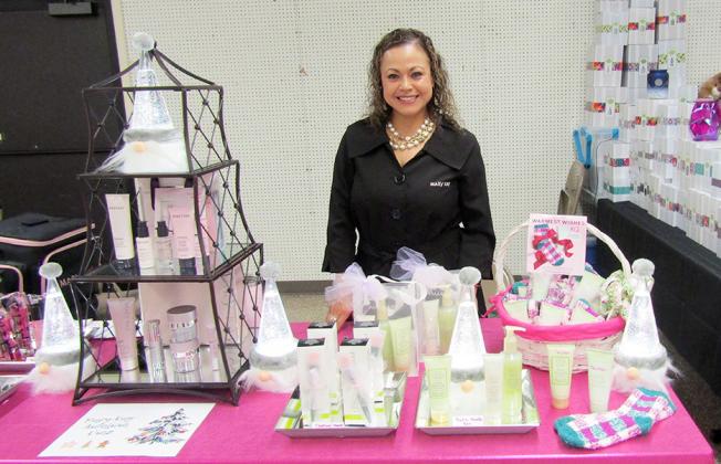 Mary Kay Cosmetics was in the house in the person of Aidalicia Diaz, with makeup solutions for all.