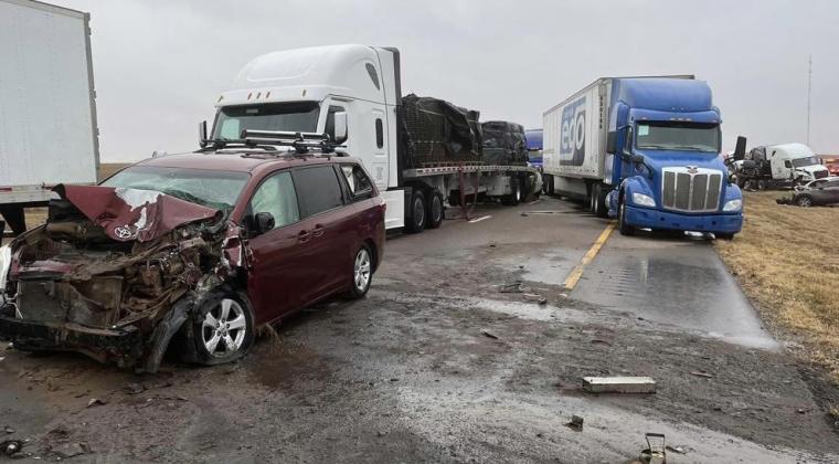 Friday Dust Storm Causes Multi-Vehicle Pileup on I-70, Other Crashes