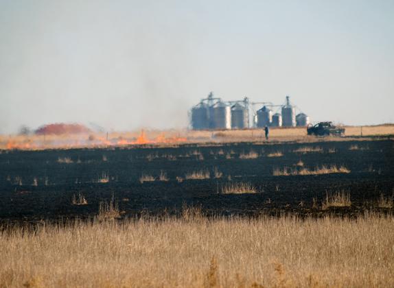 LVFD Fights Field, Ditch Blazes near Lydia