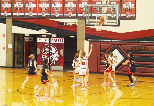 Lady Indians hope for a score but prepare for a rebound opportunity in case.