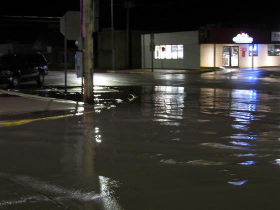 More flooding at four way stop