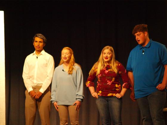 Mario Hernandez, Elise Whalen, Sopie Gretsberger and Daniel Baker