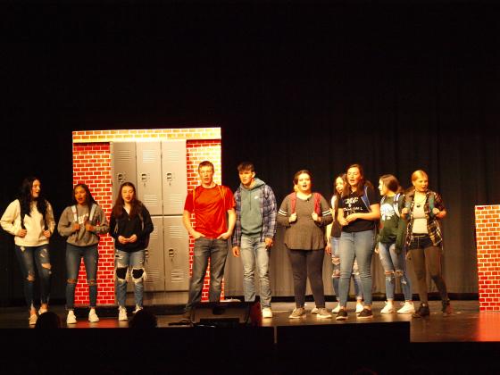 Students participating in Freaky Friday