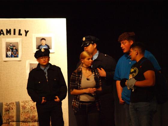 Cheyenne Warrinton, Daniel Baker and students
