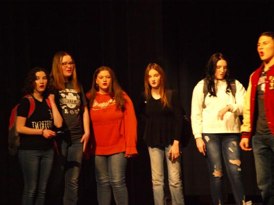 Jaci Schmidt, Nayely Moran, Abby Kessler, Mariah Keeton, and Tristan Porter