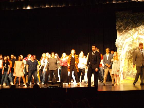 Cast at end of musical