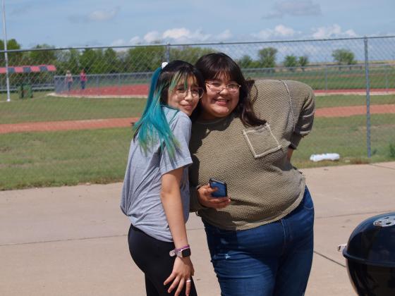 Students stopping for a quick photo