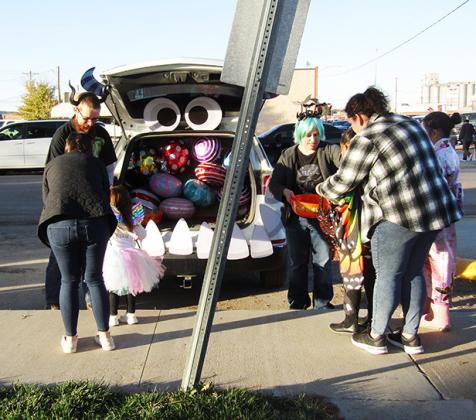The Wichita County Library and their Abominable Snowmonster of the North-themed book-and-candymobile tie Farm Bureau for third place.