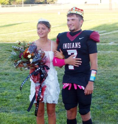 Above: Evy Thurman and Dylan Luna were elected Fall Homecoming Queen and King by the student body.