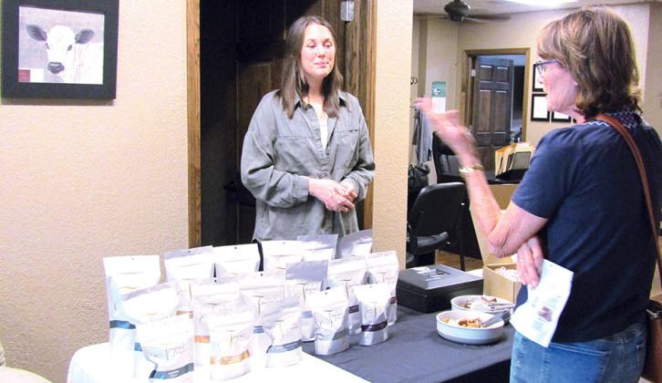 Above: Aubrey Horton with Tonja's Toffee was on hand with samples (!) and packaged product to purchase.