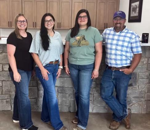 Berning Veterinary Services staff (L-R): Office Assistant, Hannah DeWitt; Dr. Jayden Simpson, Veterinarian; Office Assistant, Dakira Limon; Dr. Kyle Berning, Veterinarian