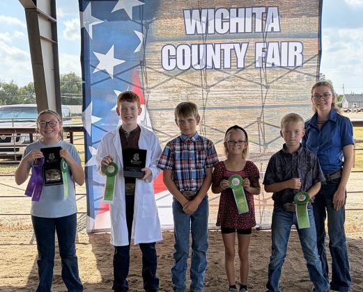 Grand Champion Rabbit Showman, Reid Marcy; Reserve Champion, Lyvia Imler; Champion Jr. Rabbit Showman, Mesa Owens; Reserve Champion Jr. Rabbit Showman, Quaid Imler