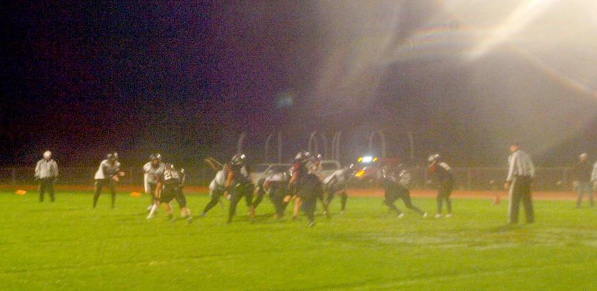 The weather made photo-taking nearly impossible, but staff photographer Dave Breitkreutz was able to snap this shot of the Indians making the South Gray offense's life difficult. Pretty sure JJ Abrams would be impressed by the lens flare.