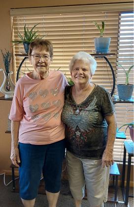 2025 Wichita County Fair Parade Grand Marshals Janice Rewerts and Kelma Burch.