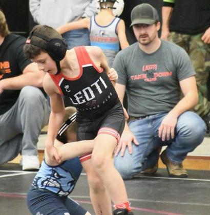 Leoti Takedown Club Wrestlers Place Well at Home Meet