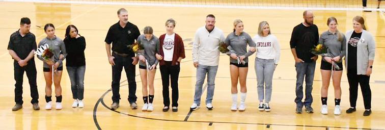 Lady Indians Volleyball Celebrates Senior Night