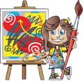 Kids’ Art Class to Display Finished Paintings in Leoti