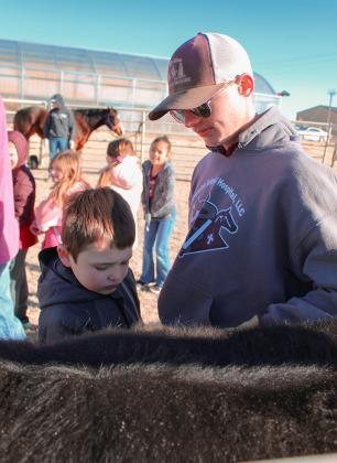 Above: Colton Hanson with Brodie Wishon.
