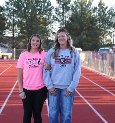 Senior Cheerleader Katelyn Thurman with mother Rhei Thurman