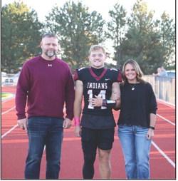 Senior Footballer David Romero with parents Gonzalo and Cecilia Romero