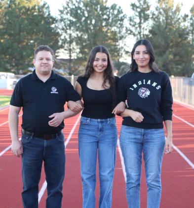 Senior Golfer Sophia Wedel with parents Rees and Korina Wedel