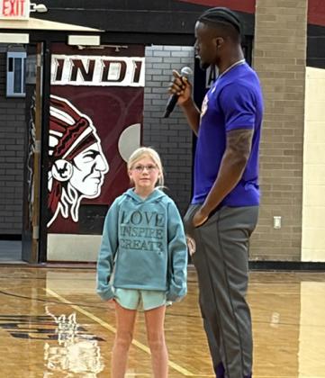 Hallie Tankersley and “Top Flight.” Challenge was to repeat one of the key points to success from the presentation.