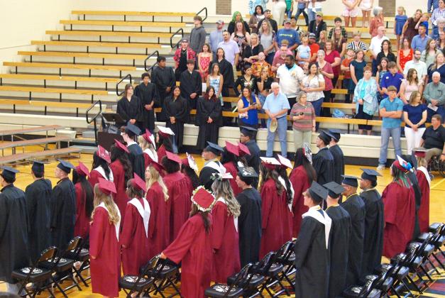 The Class of 2025 prepares for Commencement ceremonies to begin.