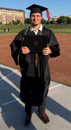 Tristen Porter at his graduation from WSU. Photo Courtesy Dorene Reimer