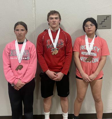 Three Wrestlers Medal at Rocky Welton Tourney