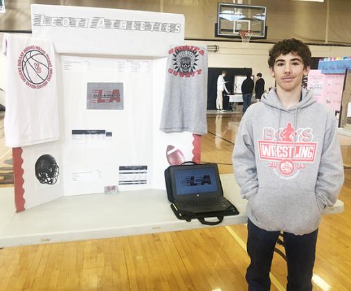 Tyson Peters plans to corner the market of WCHS fans with his proposal for Leoti Athletics.