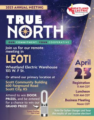 “True North: Our Commitment, Your Cooperative” at Wheatland Electric’s 2025 Annual Meeting on April 23
