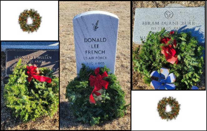 Three of the wreaths
