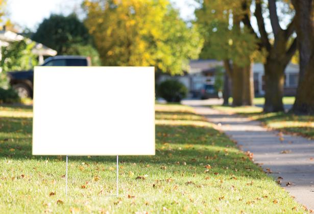 Political signs not allowed on highway right of way