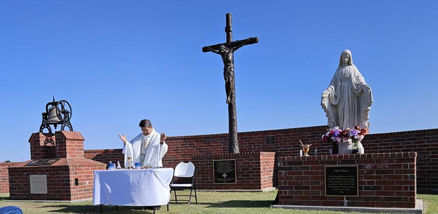 New Bronze Crucifix Dedicated
