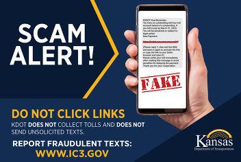 KDOT warns of smishing scam