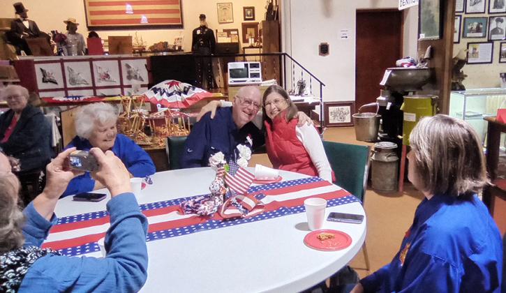 Folks gathered at the Museum for refreshments and remembrances after the WCES show.