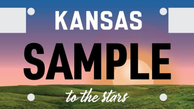 Kansans voted for the new personalized license plate, with the design of the Flint Hills winning more than 56% of the vote. (Kansas Department of Revenue)