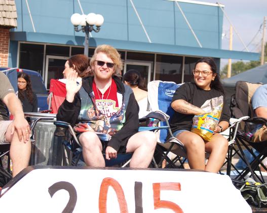 Part of the Class of 2015. (Sadly, this is the only photo of that float to resolve.)