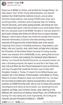 Blasphemy or Trump being Trump?