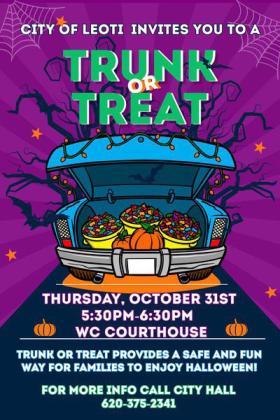 City to Present Second Annual Trunk or Treat on Halloween