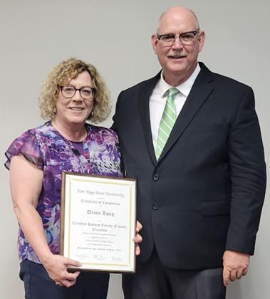 Wichita Co. Treasurer Long gains prestigious Certification