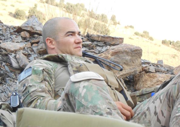 Above: SGT Daniel Ryan enjoying a moment between missions in Afghanistan. (Provided)