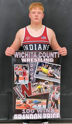 Brandon Price celebrated his 100th win Photo courtesy Heather Price